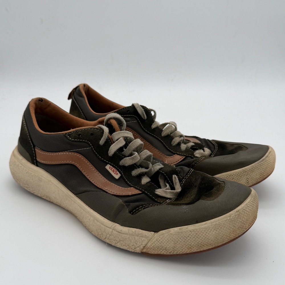 Vans UltraRange EXO Olive Green Brown Low Top Sneakers Mens 12 500264